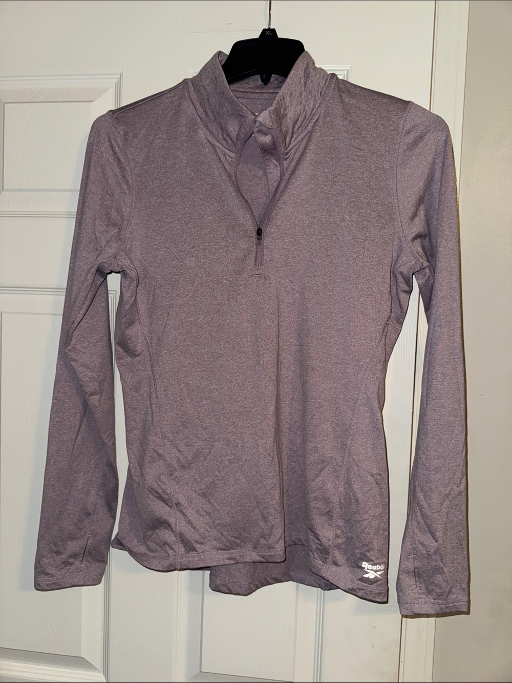 Reebok Mauve-Lavender Half-Zip Athletic Pullover